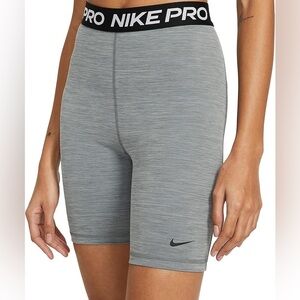 Nike Pro 365 Women's High-Waisted 7" Grey Black Shorts